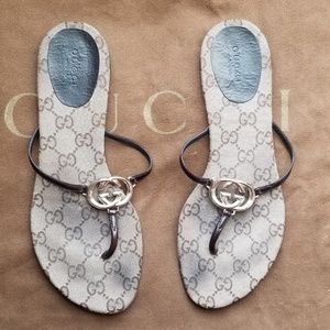 Gucci Monogram Sandals
